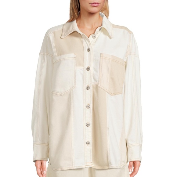 NWT Free People Ivory Mountain Roads Shirt - Picture 1 of 5